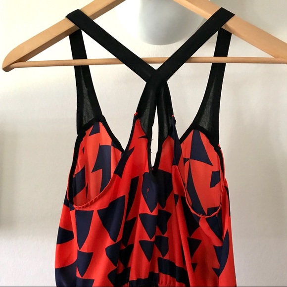 UO Silence & Noise Red & Blue Dress - Picture 6 of 8